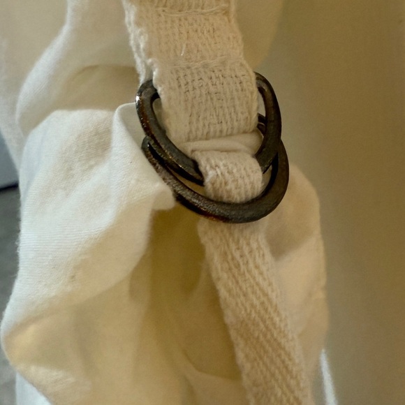 Vintage Guess Jeans White Snap Button Up Embroidered Cross Design moto goth - Picture 5 of 14